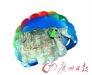 男子跳傘意外掛懸崖 苦撐三小時(shí)墜落身亡(圖)