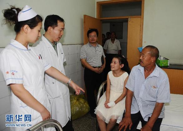 山西殘疾女孩圓圓解決身體畸形順利出院