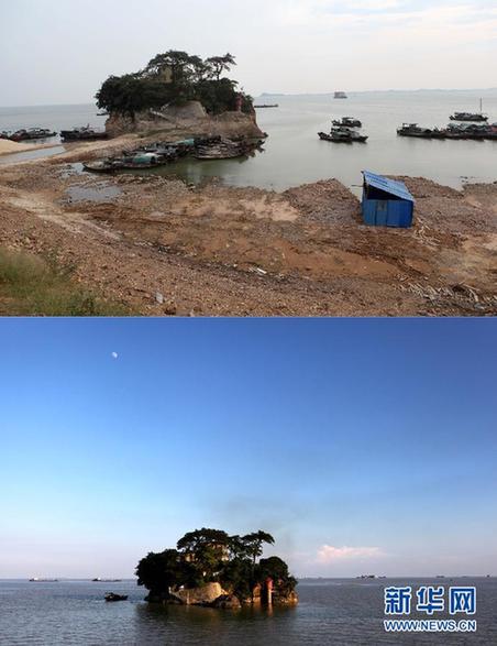 我國最大淡水湖面積一個月縮減1000多平方公里