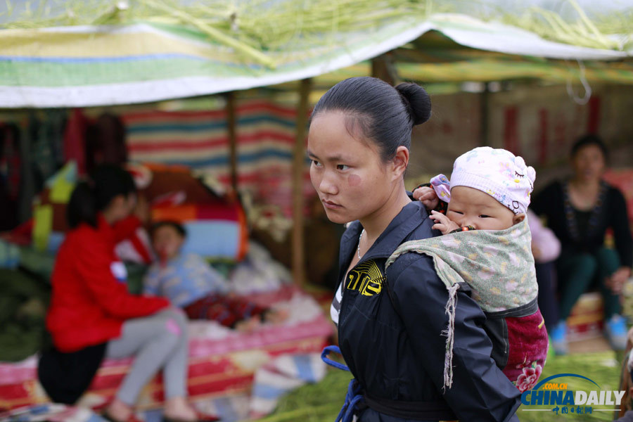 中國日報記者直擊地震重災區龍門鄉青龍場村