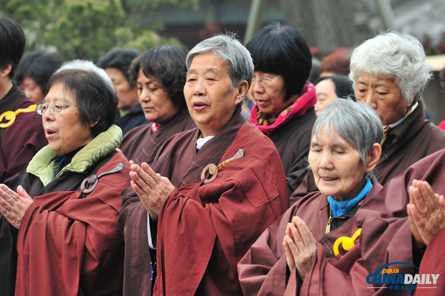 北京佛教信眾為蘆山地震災(zāi)區(qū)祈福并捐款