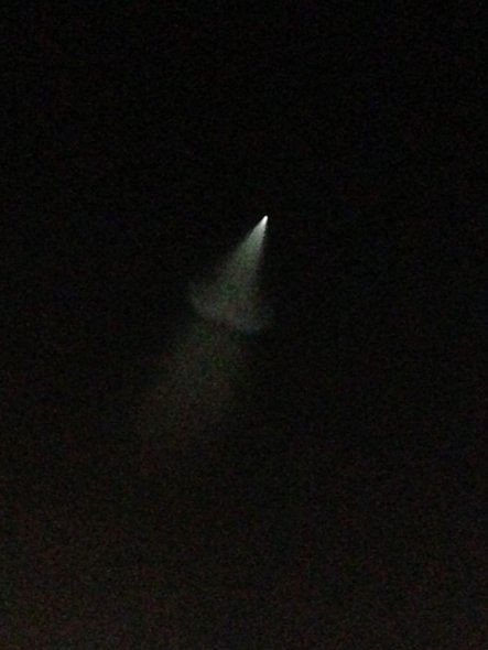 我國多地出現UFO 網友分析疑是反導試驗（圖）