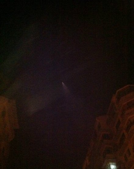 我國多地出現UFO 網友分析疑是反導試驗（圖）