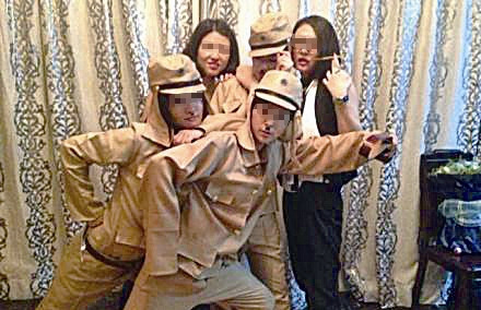 女孩慶生扮演侵華日軍 網友痛批“節操呢”(圖)