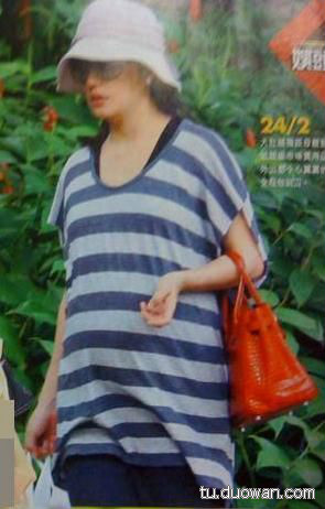 姚晨懷孕9個月大肚照曝光 女星罕見孕照妖嬈PK（組圖）