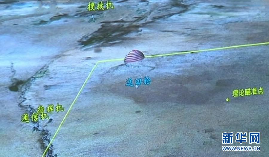 神舟十號載人飛船成功返回