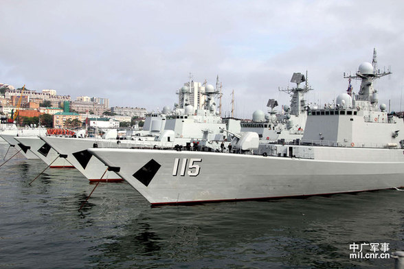 中俄聯演進入實兵演習階段 兩軍戰艦整裝待發