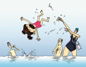 女童被逼游泳腦死：要命的游泳課(圖)