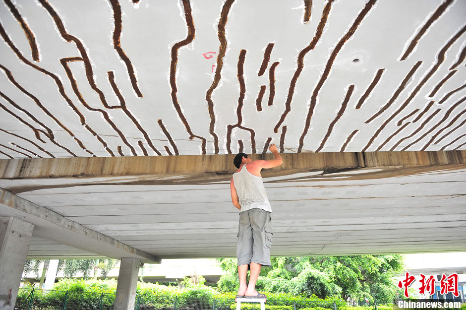 海口一引橋現(xiàn)200余條裂縫 官方回應(yīng)稱不影響通車安全[組圖]