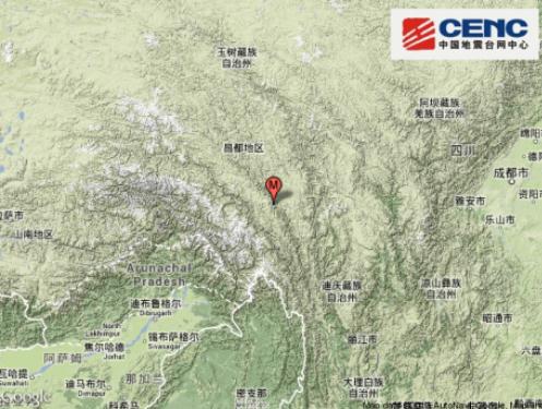 西藏昌都地區發生6.1級地震 暫無人員傷亡信息