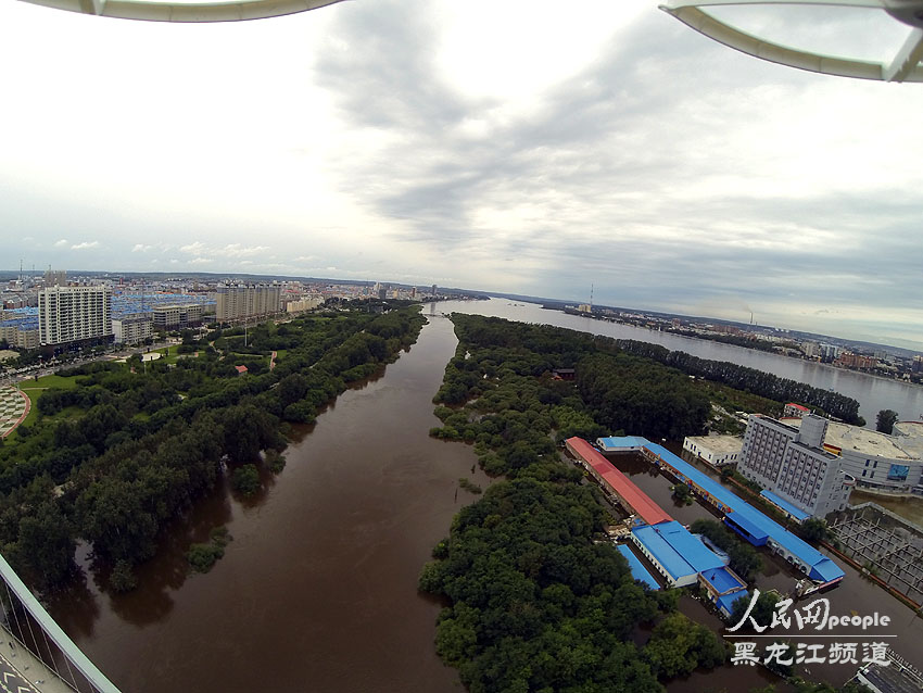 高清組圖：黑龍江省黑河市部分公路已淹沒(méi)