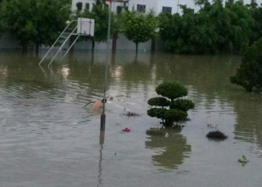 高清：航拍廣東洪水重災(zāi)區(qū)龍窩鎮(zhèn)