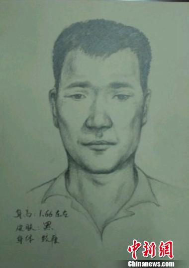 河南公交持刀殺人案續：警方發布嫌犯模擬畫像(圖)