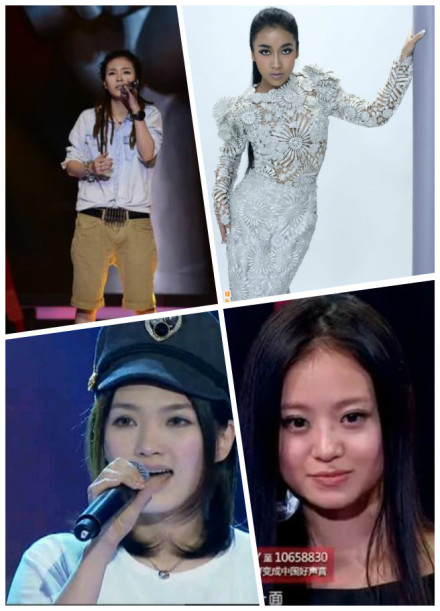中國好聲音第二季學員素顏照對比 姚貝娜女神韻味畢夏判若兩人