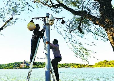 大黃鴨移居北京頤和園 園方提高安保待遇