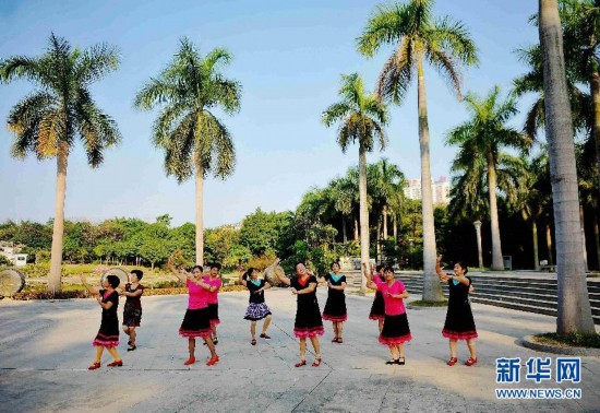 南寧：秋冬氣爽晨練忙