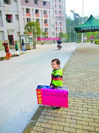 媽媽帶4歲兒子擺攤賺錢去泰國旅游(圖)