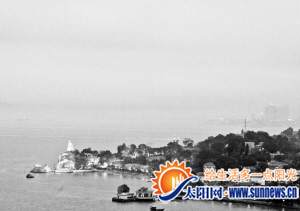 鼓浪嶼上空現海市蜃樓 專家:疑是平流霧造成錯覺