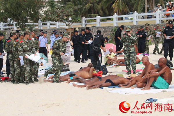 三亞警方將全天無縫隙值守勸阻裸泳裸曬