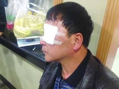 南京一城管查處占道經營時被打眼部縫20多針(圖)