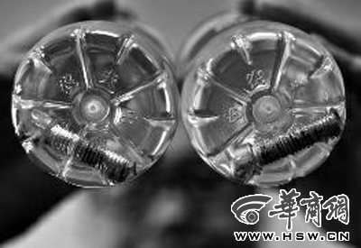 農(nóng)夫山泉內(nèi)驚現(xiàn)5厘米長金屬螺栓 消費者憂心水質(zhì)