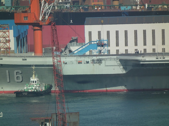 中國海軍遼寧號航母結束首航返回駐地