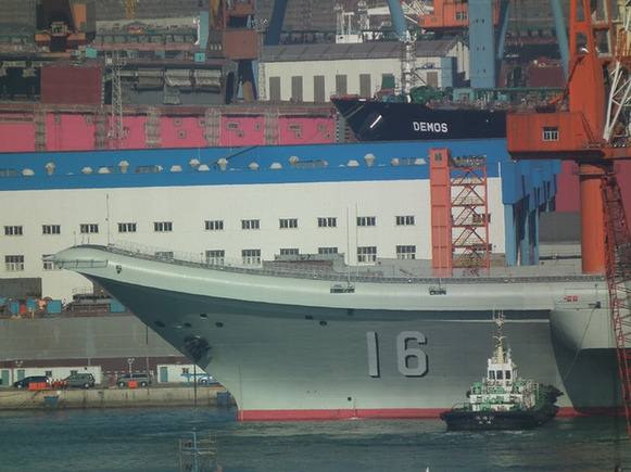 中國海軍遼寧號航母結束首航返回駐地