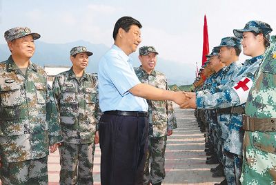 繼續(xù)大力發(fā)揚(yáng)偉大抗震救災(zāi)精神妥善安置群眾科學(xué)開展恢復(fù)重建