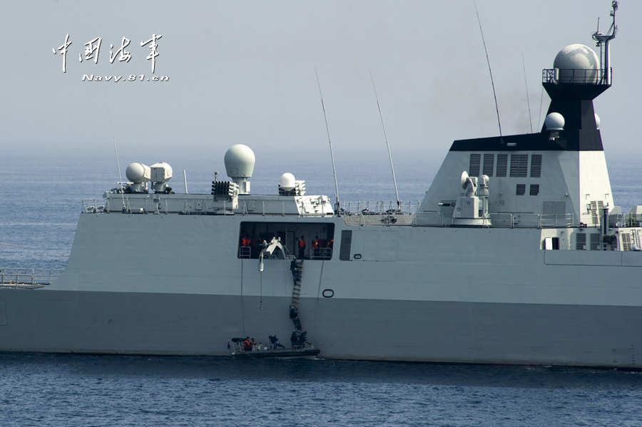 中俄聯合軍演 我軍直-9與俄巡洋艦并肩反潛