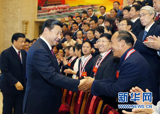 習近平會見第四屆全國道德模范及提名獎獲得者