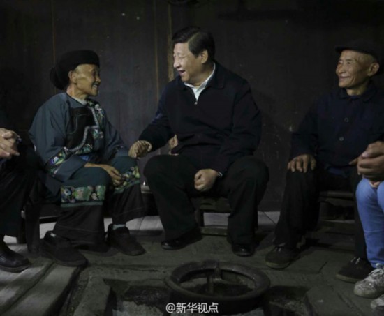 習(xí)近平赴湘西調(diào)研扶貧攻堅（圖）