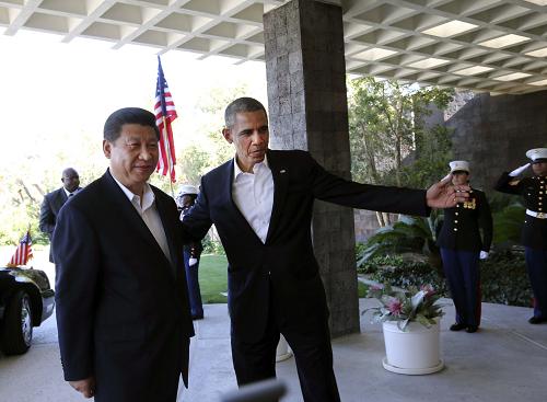 記習近平同美國總統(tǒng)奧巴馬安納伯格莊園會晤