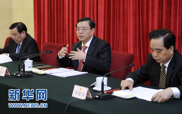 張德江：加強人大制度理論研究 推動人大制度與時俱進