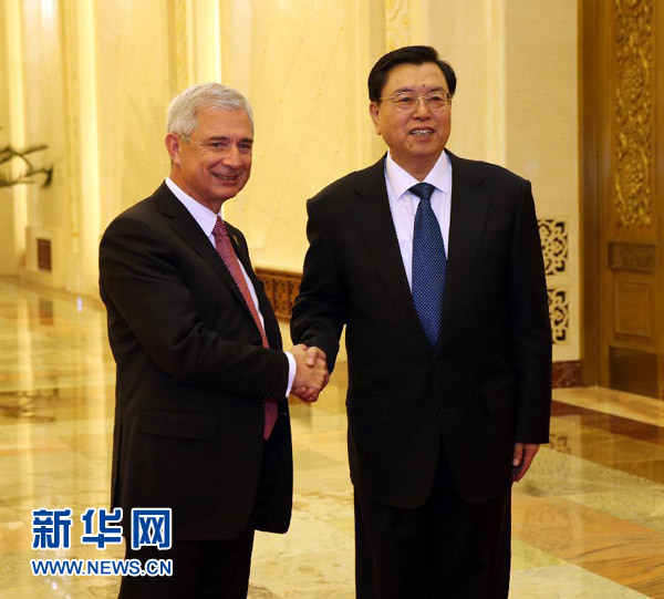 張德江與法國國民議會議長巴爾托洛內舉行會談