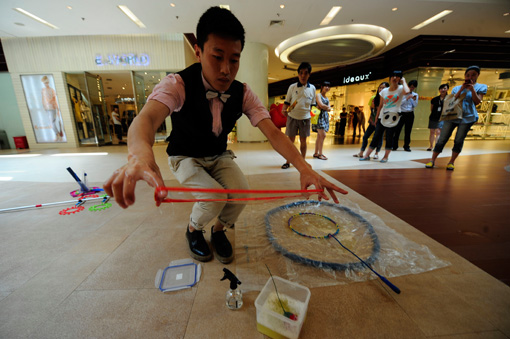 重慶吹泡達人秀絕活