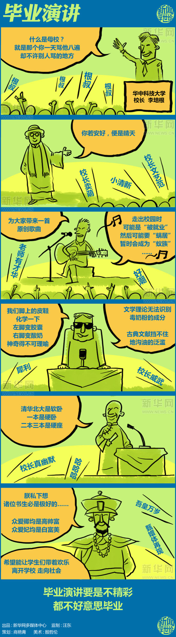 畢業致辭潮語連連