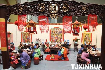 “泥人張”彩塑《過大年》完成