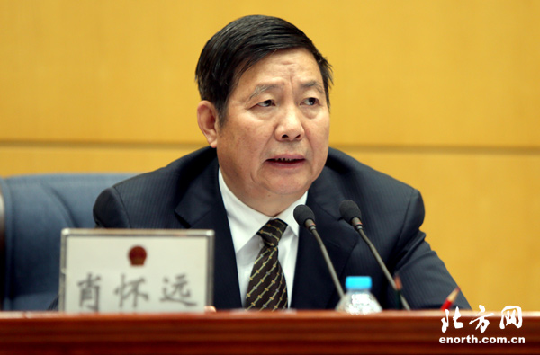市十六屆人大常委會舉行第十三次會 肖懷遠講話