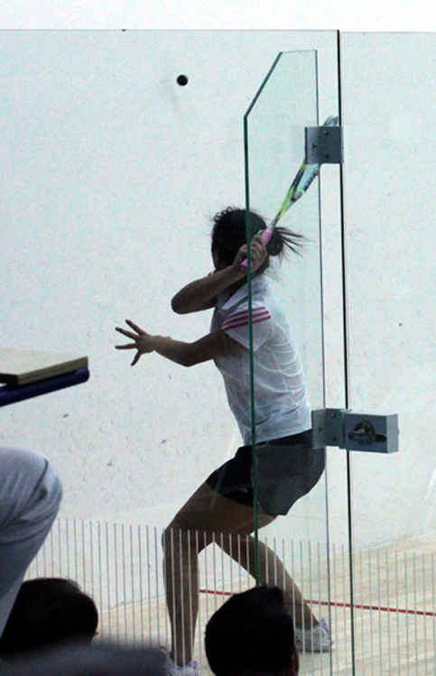 東亞運(yùn)動(dòng)會(huì)女子壁球團(tuán)體分組賽開賽