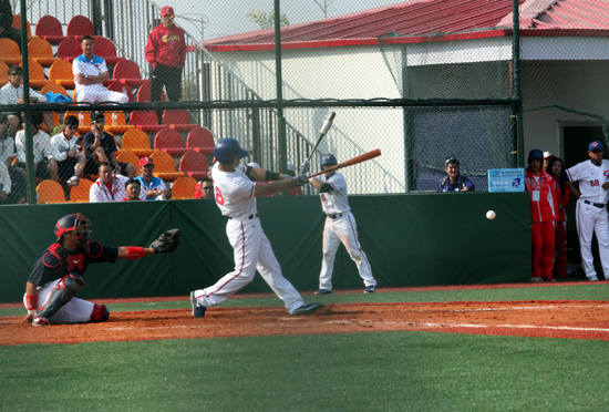 東亞運動會棒球比賽 中華臺北隊11:0大比分戰勝日本隊