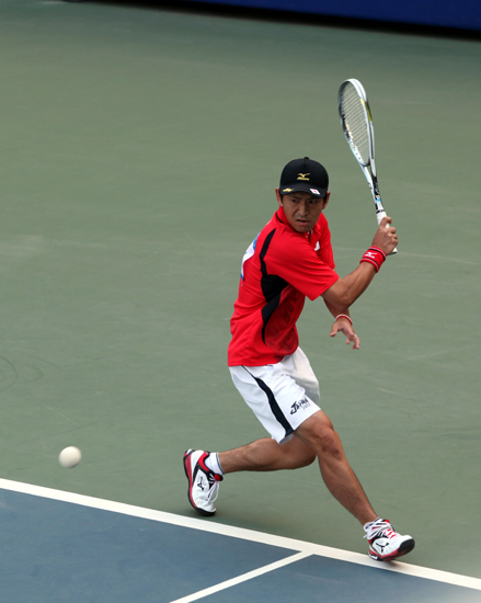 東亞運動會男子軟式網(wǎng)球比賽進(jìn)入1/4決賽