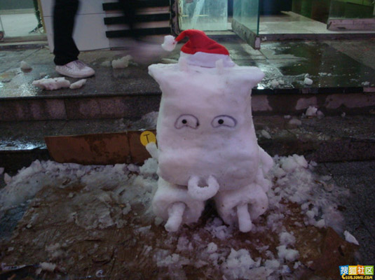 下雪啦！看看堆雪人的N種方法