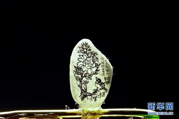 在大米粒上創作 微縮藝術沒有最小只有更小