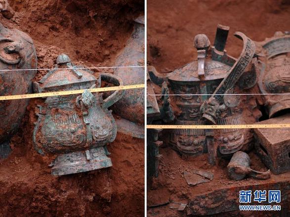 寶雞西周墓發現眾多銘文青銅器(高清)