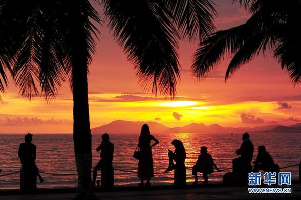 三亞：美麗夕陽(yáng)