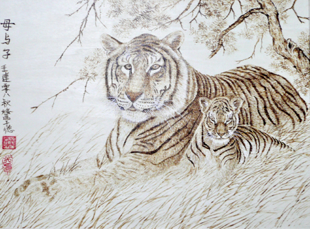 中國(guó)烙畫家在德國(guó)