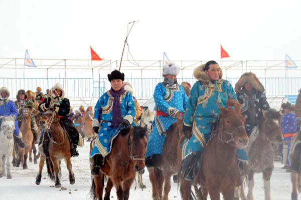 內蒙古：東烏珠穆沁旗冰雪那達慕開幕