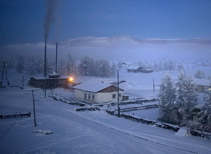 全球最冷村莊“花落”俄羅斯 最低氣溫-71.2℃