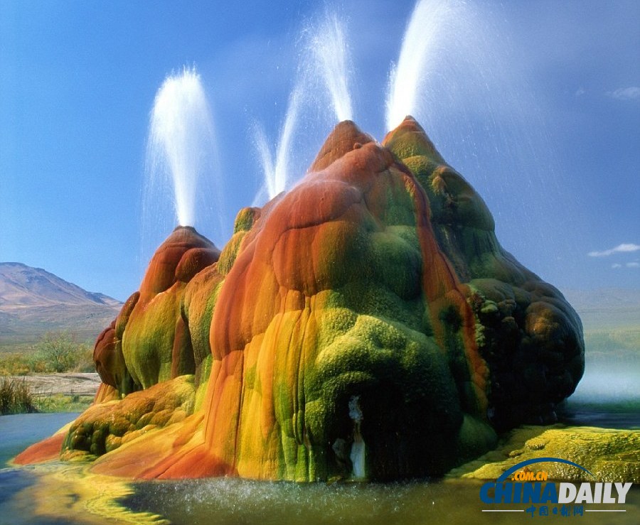 人間仙境：美國內華達沙漠絕美間歇泉（高清組圖）