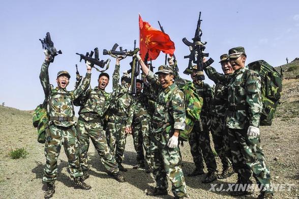 邊防武警體驗“獵人”訓練